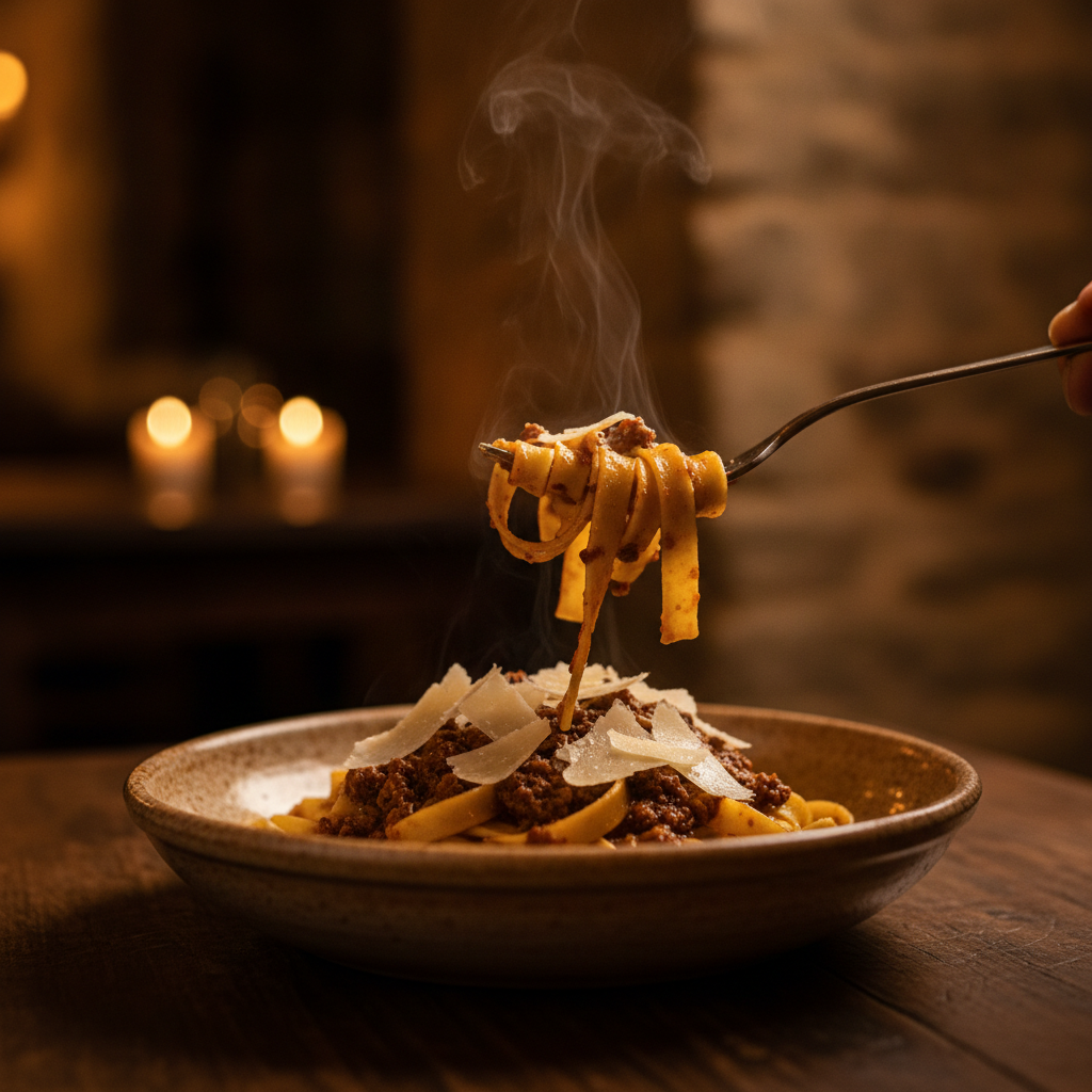 Pappardelle with Bolognese